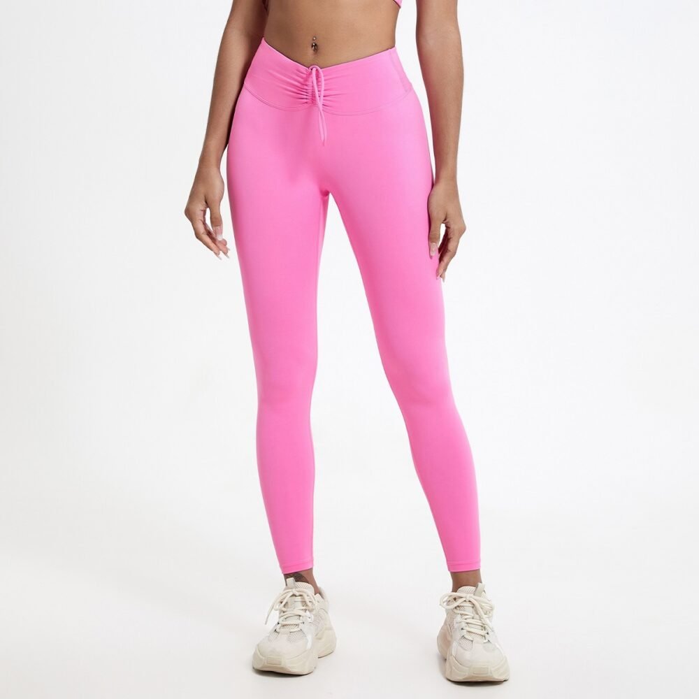 Bright pink leggings