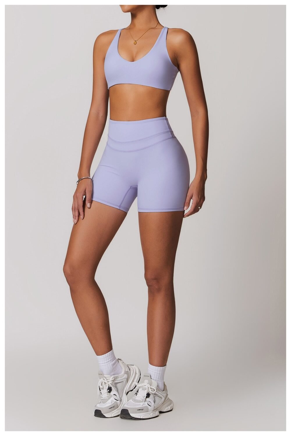 Purple set with shorts